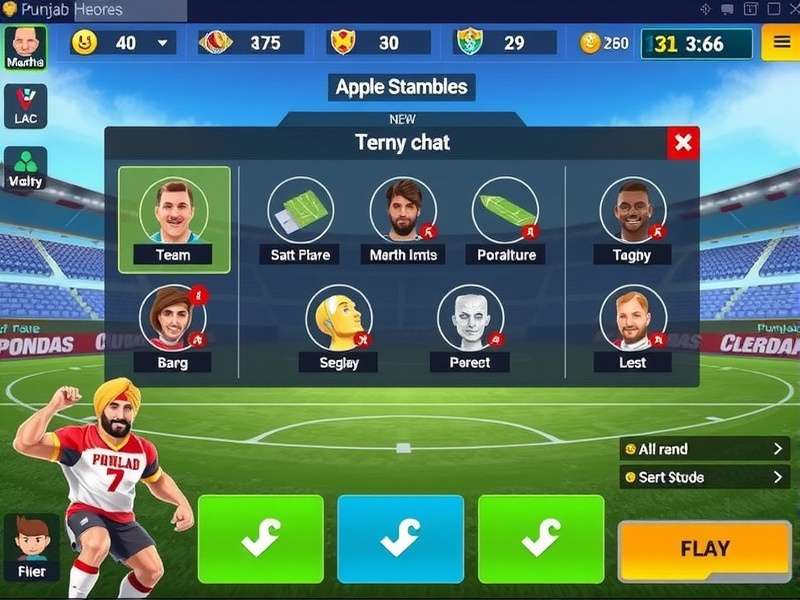 Punjab Football Heroes team customization